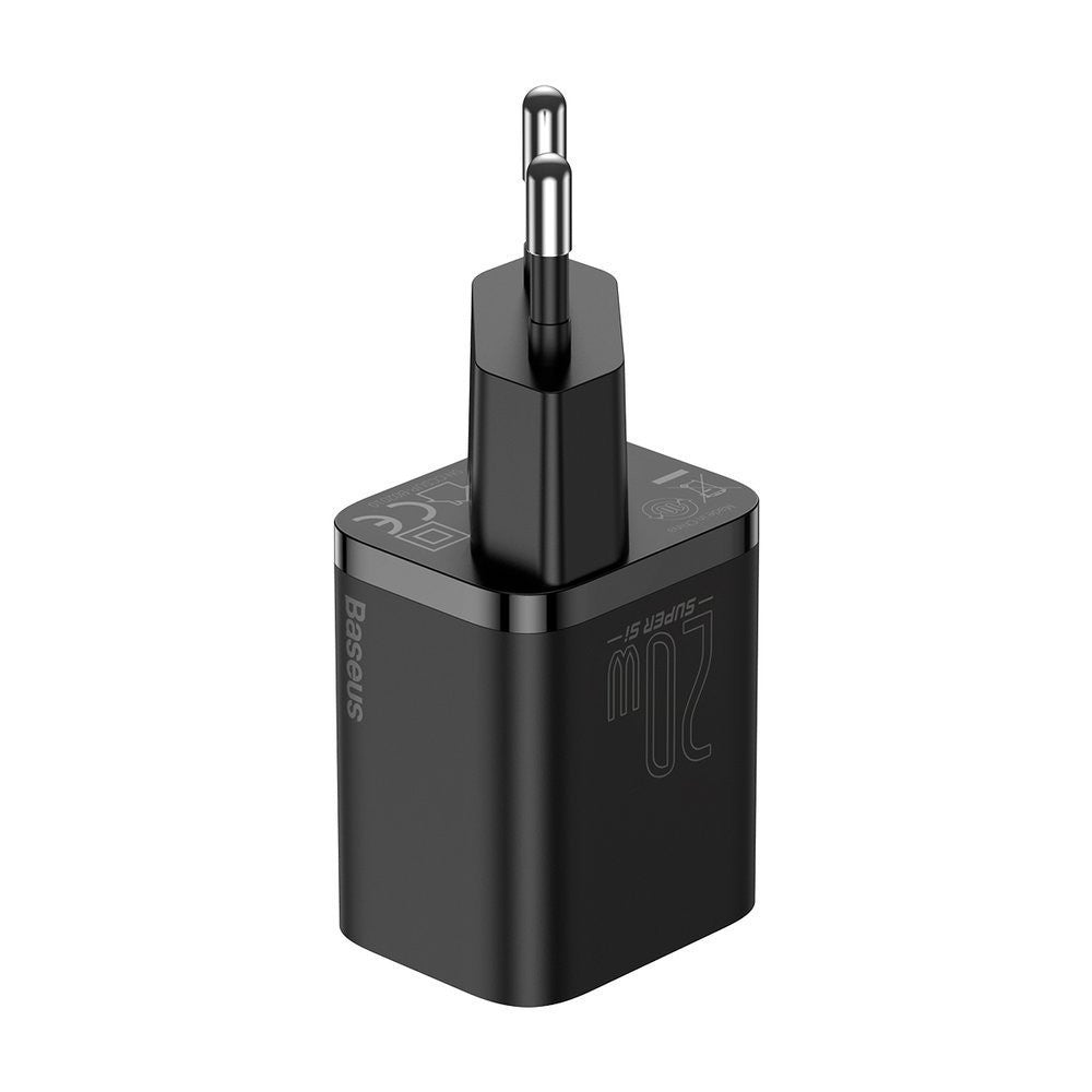 Home Charger | 20W | 1C — Baseus (CCSUP-B) Super Si Quick Charger — CCSUP-B01 Black