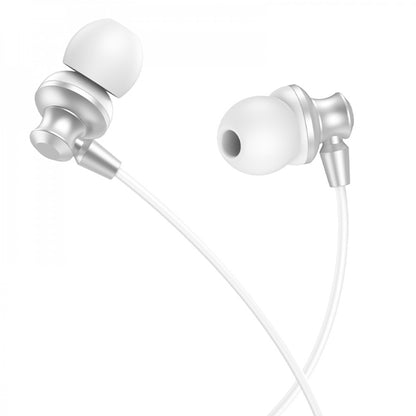 3.5mm Earphones With Mic — Hoco M98 — Metal Gray