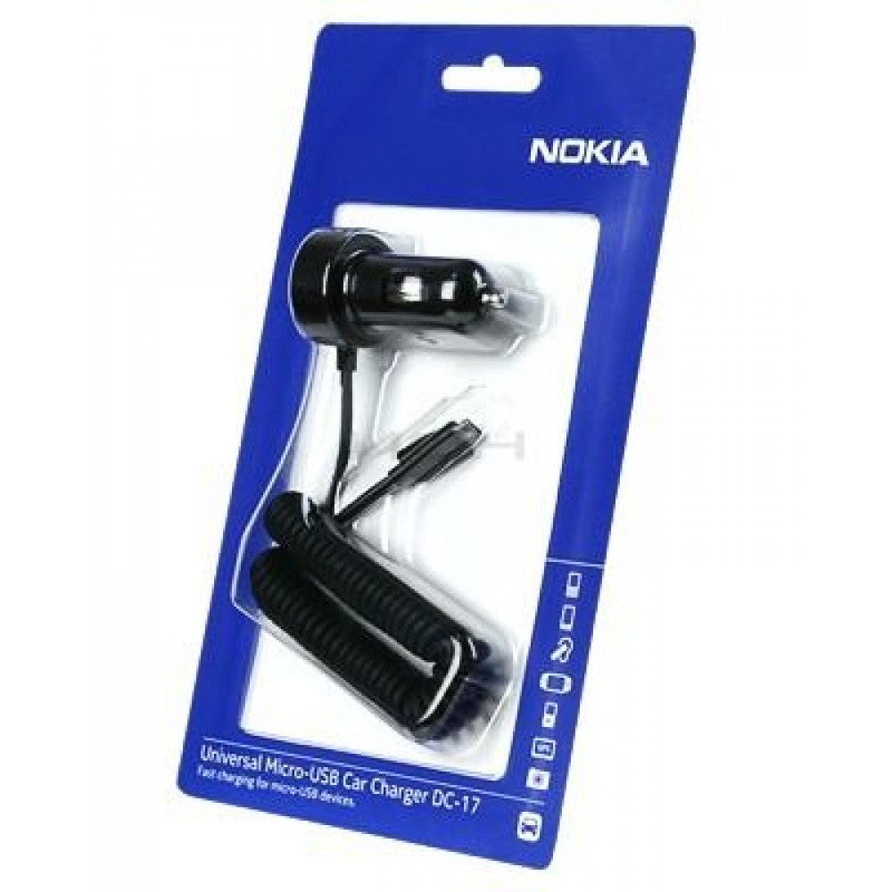 Car Charger | 00W | 1U | Original | Micro Cable(1m) — Nokia (DC-17) Blister