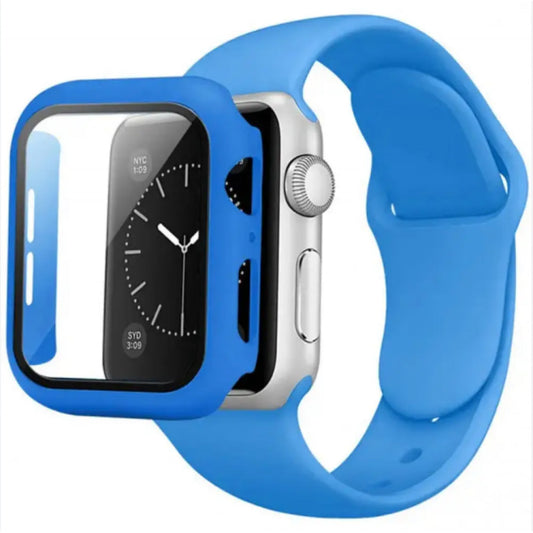 Ремінець Silicon & Glass — Apple Watch 41 mm — Sky lake blue