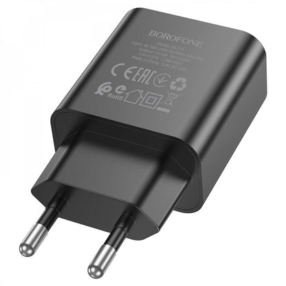 Home Charger | 20W | PD — Borofone BA71A — Black