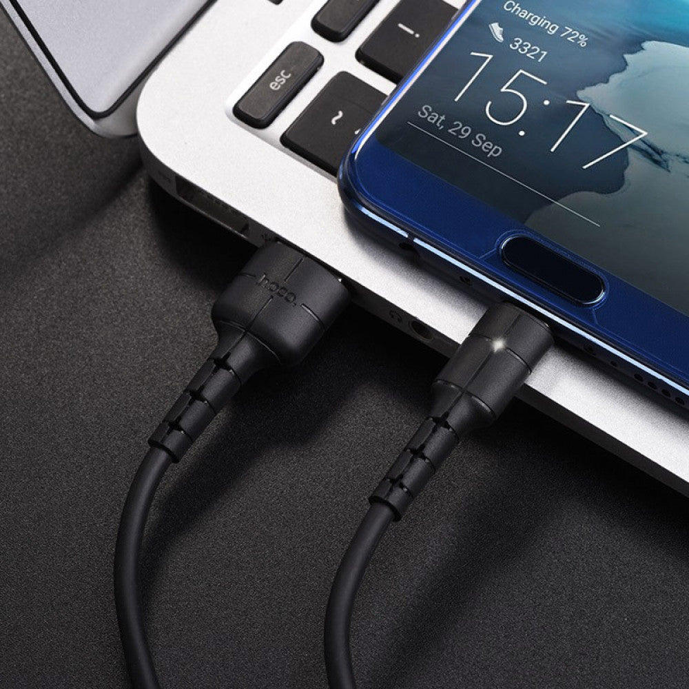 Кабель USB C 2A (1.2m) — Hoco X30 — Black