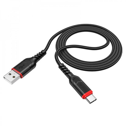 Кабель USB C 2.4A (1m) — Hoco X59 — Black