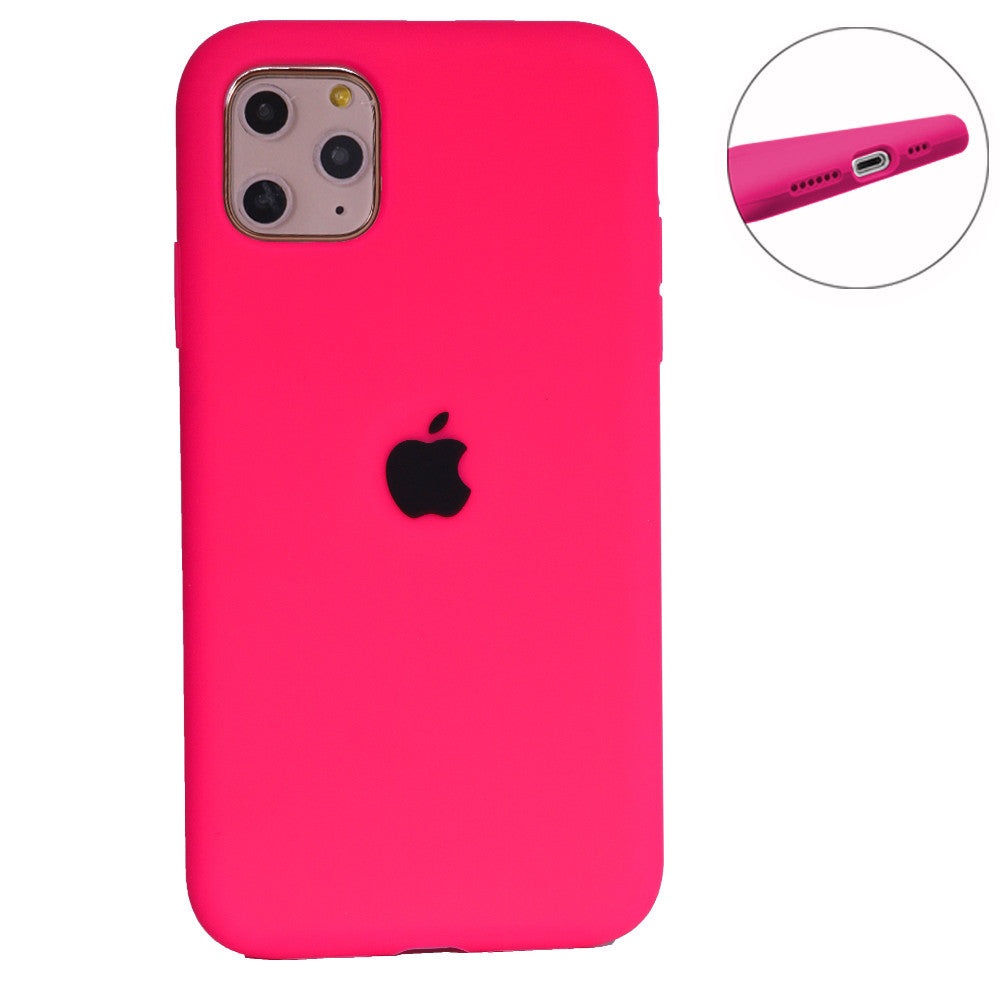 Original Silicone Case Full Size — iPhone 12 Mini 5.4" — Neon Pink (47)