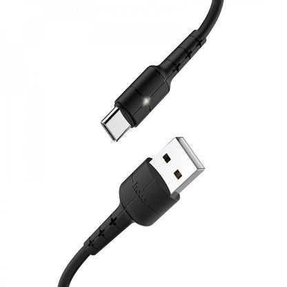 Кабель USB C 2A (1.2m) — Hoco X30 — Black