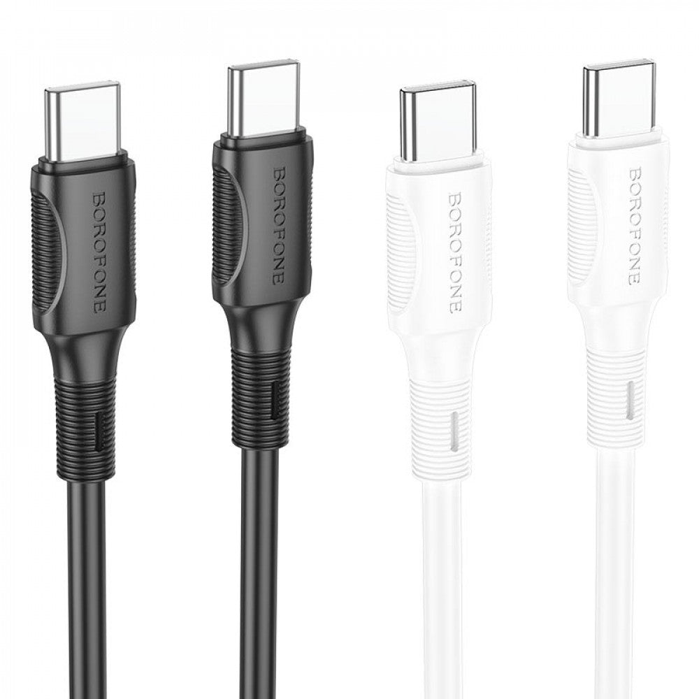 Кабель USB C to C 60W (1m) — Borofone BX80 — White