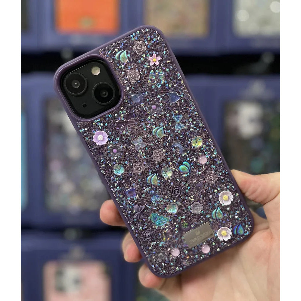 Чехол Bling World Swarovski (TPU) для iPhone 15 Pro Max — Light Purple