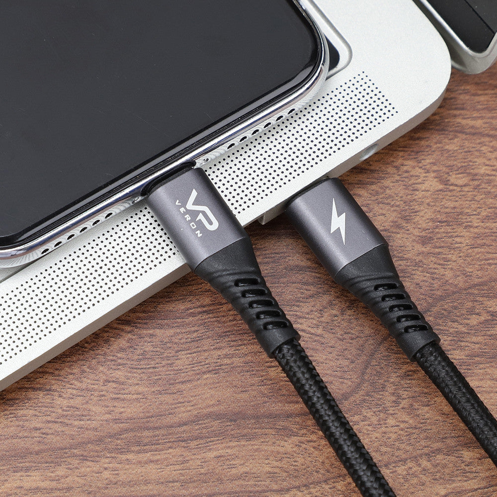 Кабель USB C to Lightning 20W (0.25m) — Veron CL09s Nylon