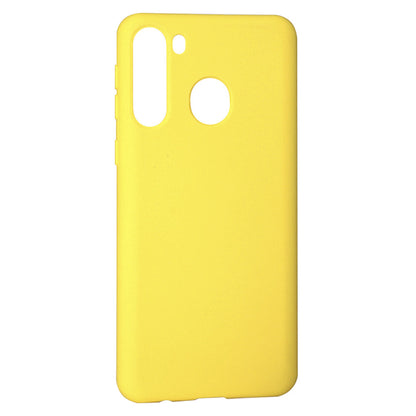 Original Silicone Case — Samsung A21 2019  — Yellow (2)