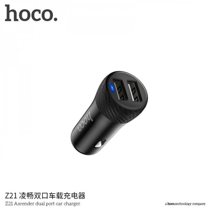 Car Charger | 3.4A | 2U — Hoco Z21 — Black