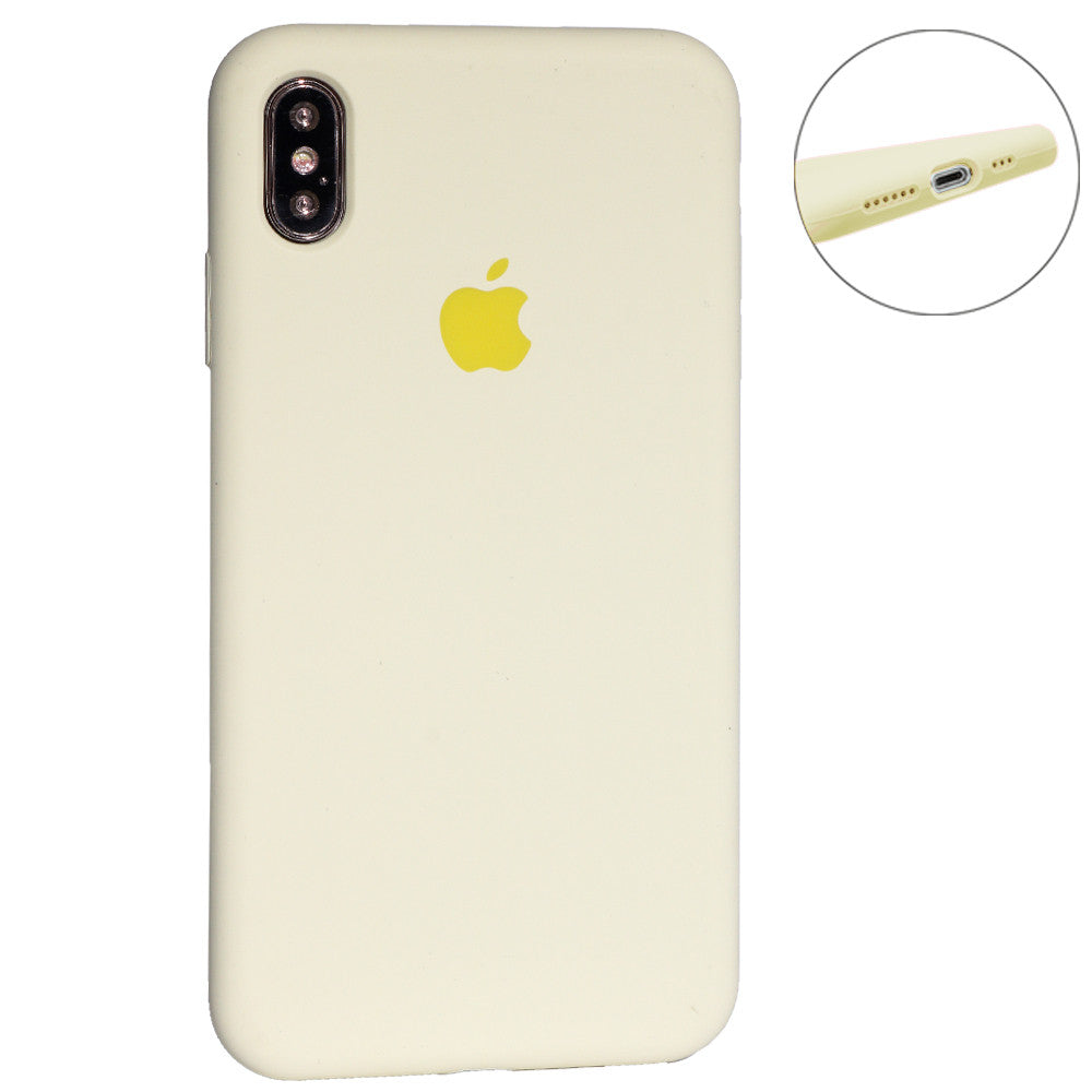 Original Silicone Case Full Size — iPhone X ; XS — Mellow Yellow (51)