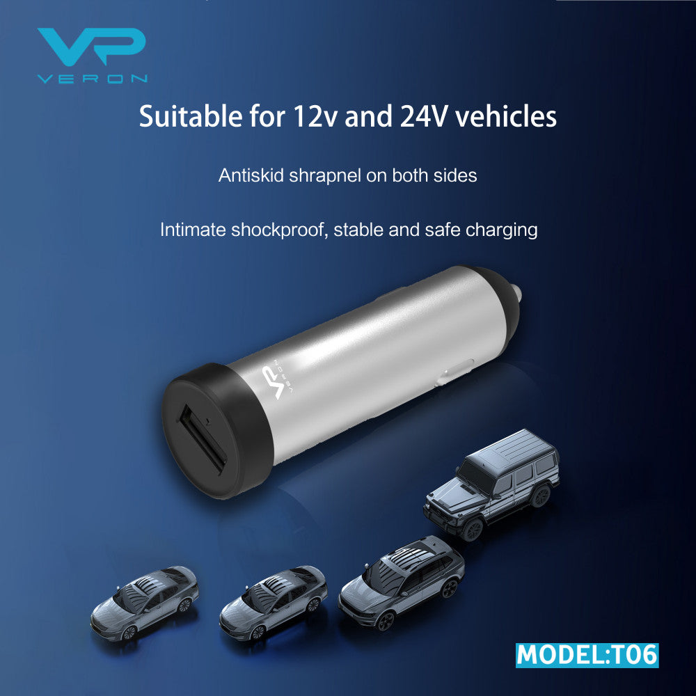 Car Charger | 2.4A | 1U — Veron T-06