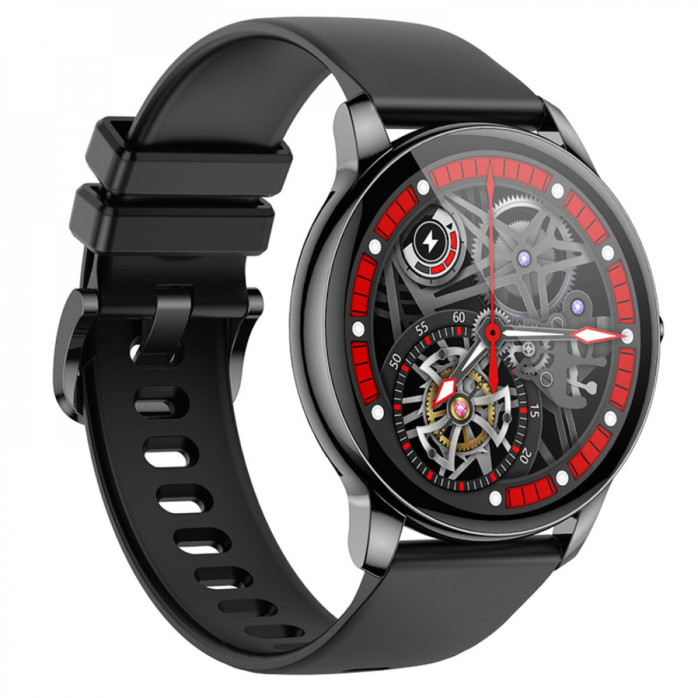 Smart Sports Watch — Hoco Y10 AMOLED — Bright Metal Gray