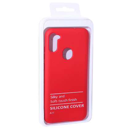 Original Silicone Case — Samsung A11 2019  — Red (14)