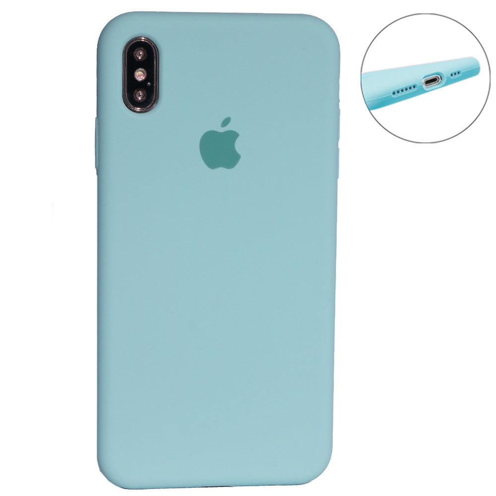 Original Silicone Case Full Size — iPhone Xs MAX — Marina Green (17)