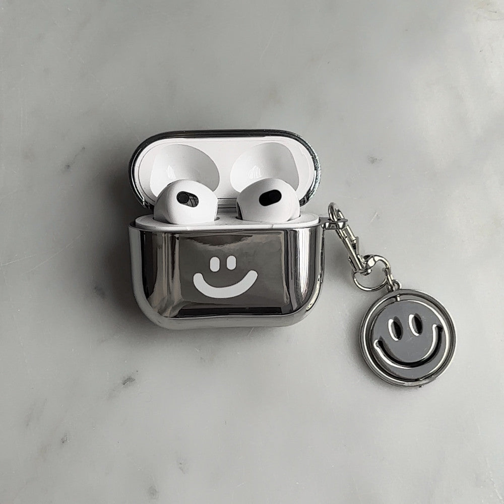 Airpods Case — Shine Print With keychain — Smile