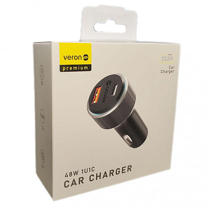 Car Charger | 48W | PD | QC3.0 — Veron CC-319