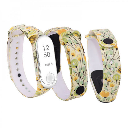 Ремінець Silicone Flowers Design — Xiaomi Mi Band 2