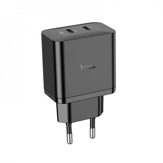 Home Charger | 45W | GaN | 2 PD — Hoco N35 Streamer — black