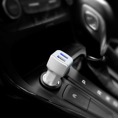 Car Charger | 2.4A | 2U — Hoco Z23 White