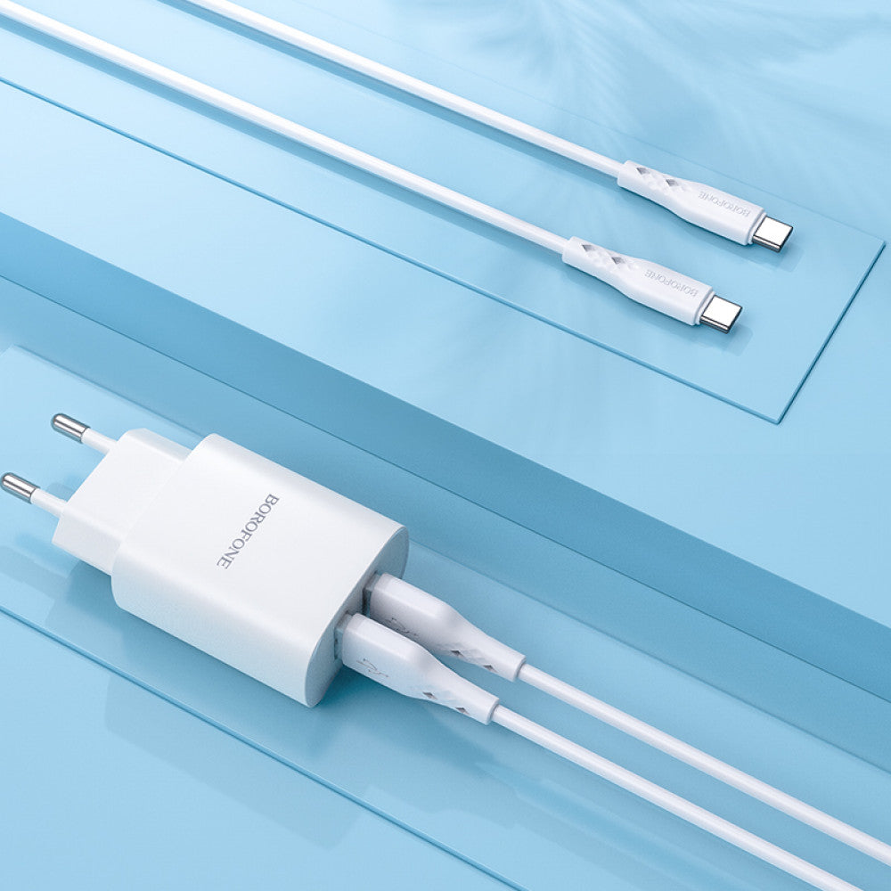 Кабель USB C 3A (1m) — Borofone BX48 — White