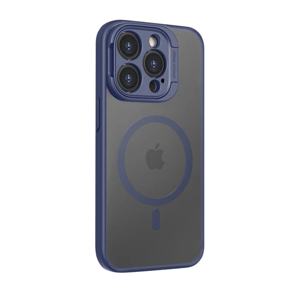 Rock Guard Foldable Series TPU Case with Magsafe — iPhone 15 Pro Max — Titanium Blue