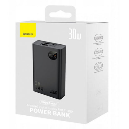 Power Bank 10000 mAh | 30W | Digital Display — Baseus (PPAD040) — PPAD040002 White