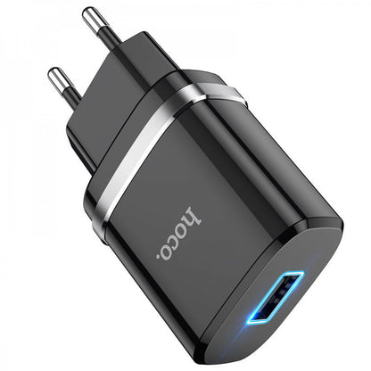 Home Charger | 2.4A | 1U — Hoco N1 — Black