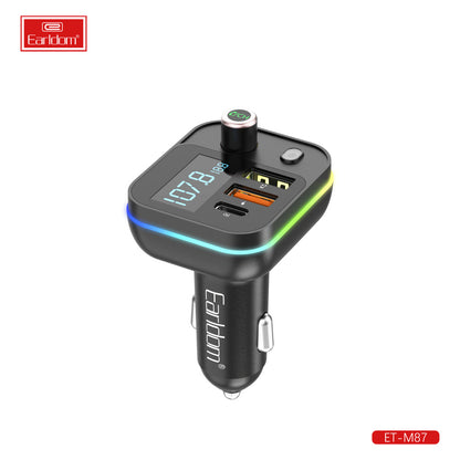 Fm Modulator MP3 | Car Charger | 3.1A | 2U | 1C — Earldom ET-M87