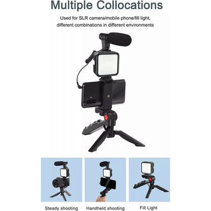 Tripod Stand | Bluetooth | Microphone LED Lamp | AY-49