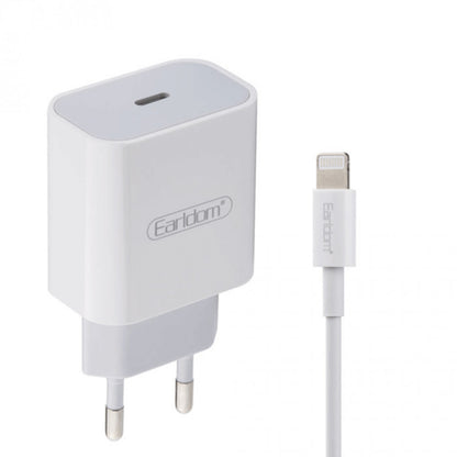 Home Charger | 20W | 1C | Lightning Cable (1m) — Earldom ES-EU3 PD(C-I)