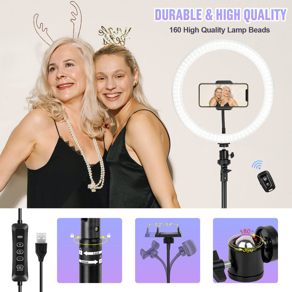 Лампа кольцевая комплект LED 30см CODN-12INCH SET +1.45cm tripod stand