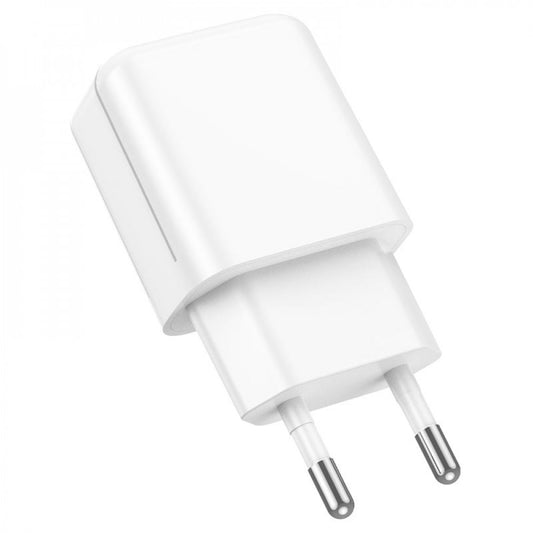 Home Charger | 2.1A | 1U | Lightning Cable (1m) — Borofone BA64A — White