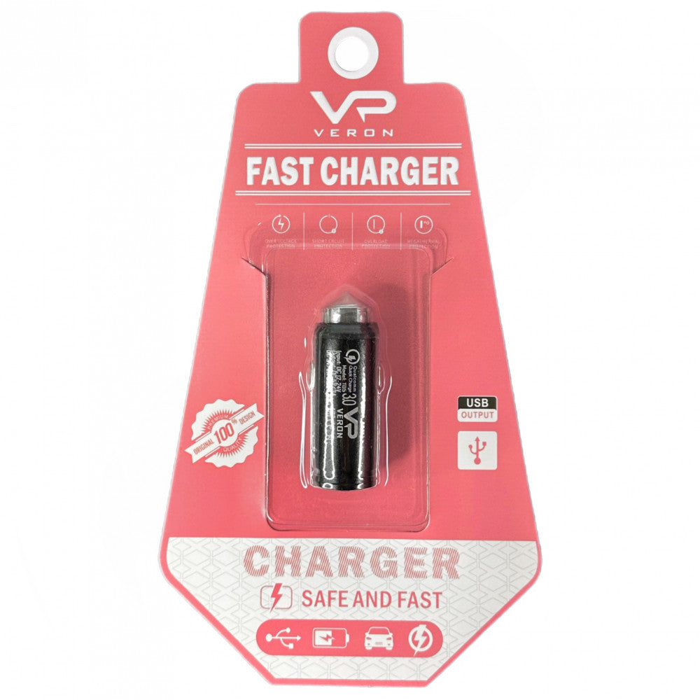 Car Charger | 3.0A | QC3.0 — Veron T05 QC3.0 Metal Blister Packing