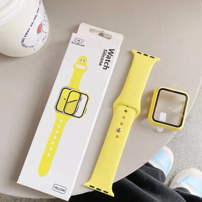 Ремінець Silicon & Glass — Apple Watch 42 mm — Yellow