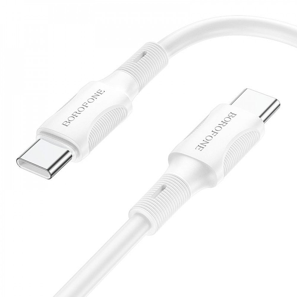 Кабель USB C to C 60W (1m) — Borofone BX80 — White