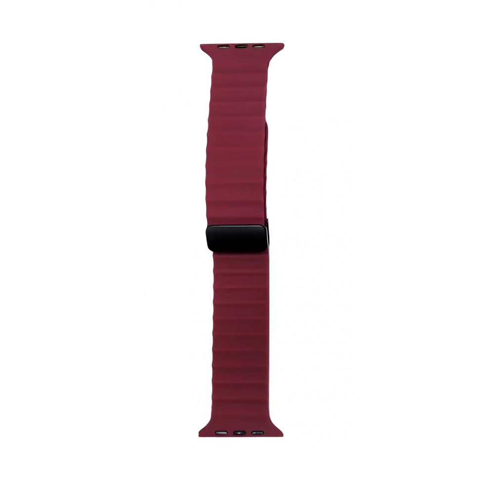 Ремінець Magic Lock Ocean Design  — Apple Watch 42 mm | 44 mm | 45 mm | 49 mm — Marsala