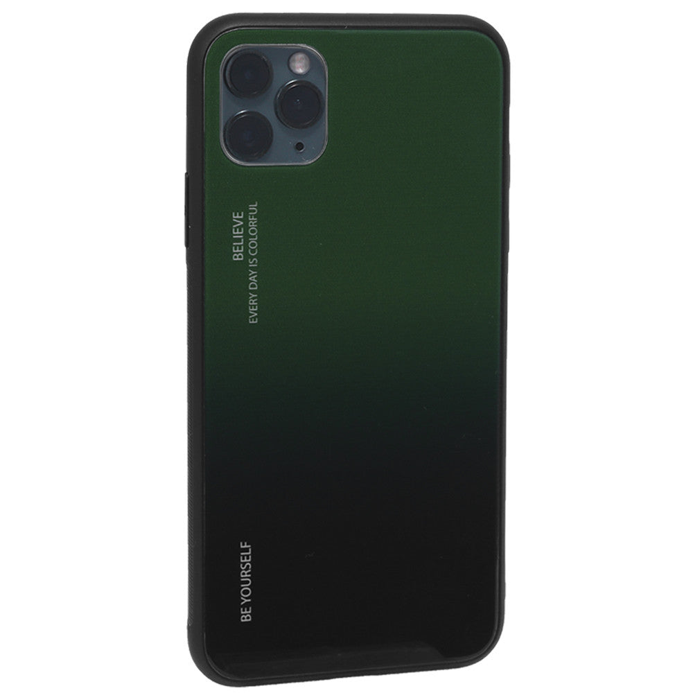 Gradient Glass Case — iPhone 11 Pro Max — Green