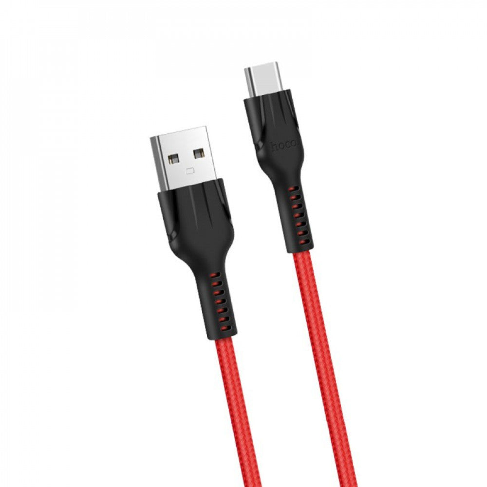 Кабель USB C 2.4A (1.2m) — Hoco U31 — Black