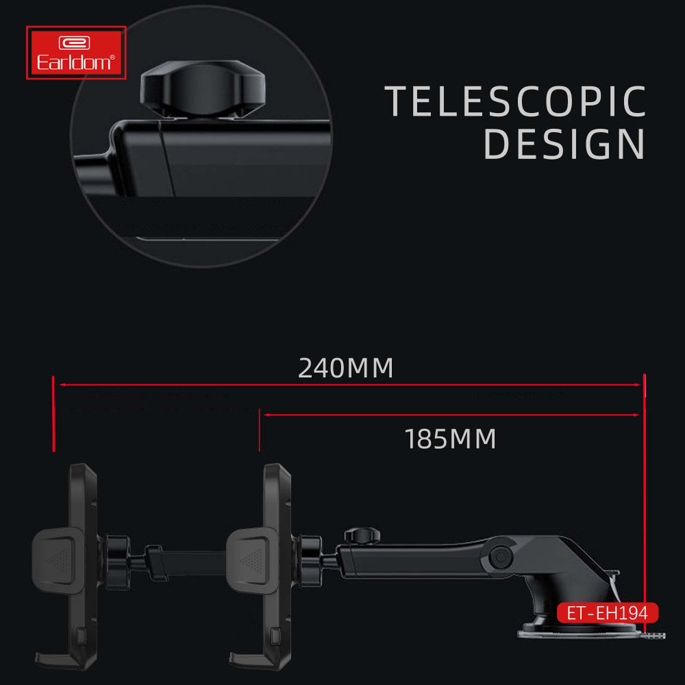 Автотримач розсувний на присосці — Earldom ET-EH194