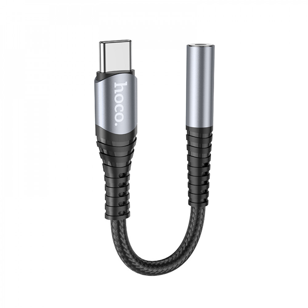 Adapter USB C To 3.5mm — Hoco LS33 — Metal Gray