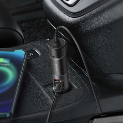 Car Charger | 120W | 1U | 1C — Baseus (CCBT-C0G) Share Together Fast Charge with Cigarette Lighter Expansion Port Gray