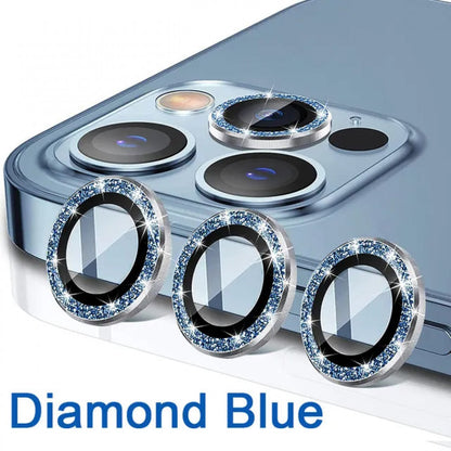 Захисне скло Camera Glass Diamond Crumb — iPhone 14 Pro/14 Pro Max — Blue