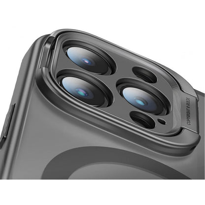 Rock Guard Foldable Series TPU Case with Magsafe — iPhone 15 Pro Max — Titanium Black