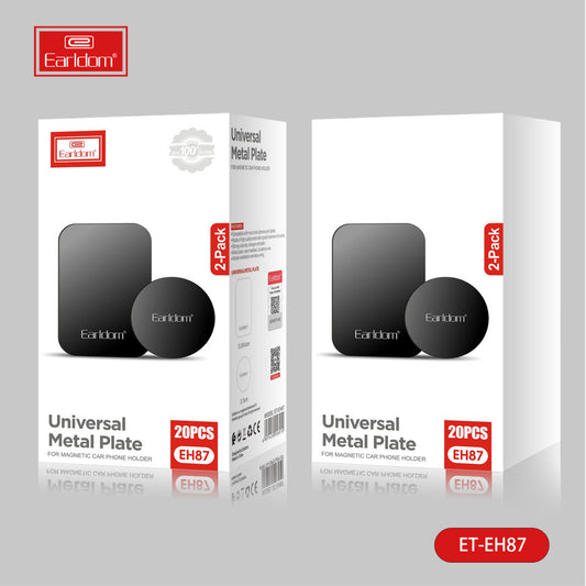 Набор пластин для магнитных холдеров 2шт ( прямоугольный ) Earldom ET-EH87