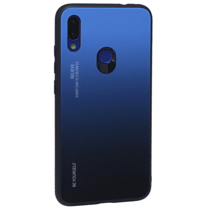 Gradient Glass Case — Xiaomi Redmi Note 7 — Blue