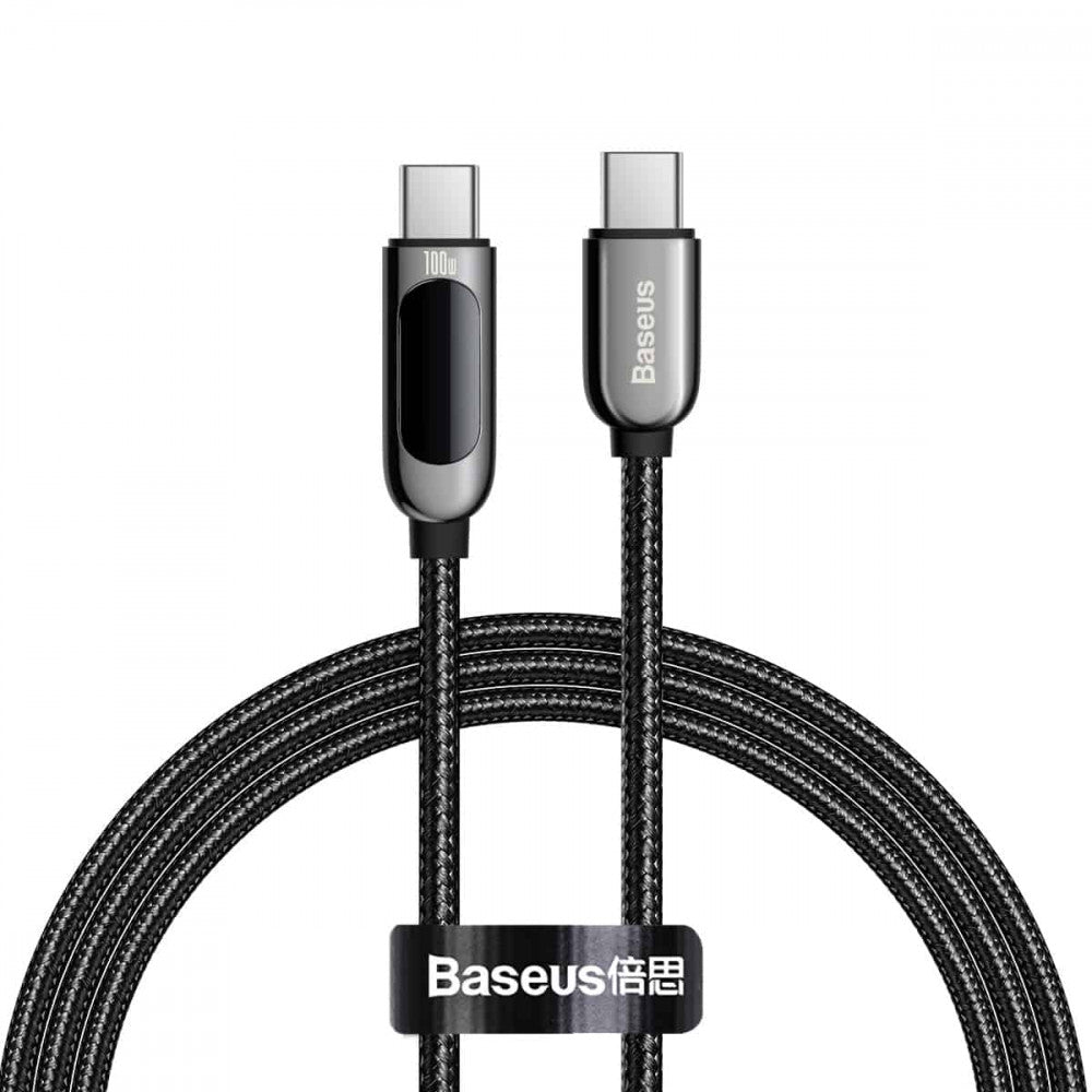 Кабель USB C to C 100W PD (1m) — Baseus (CATSK-B) Display — CATSK-B01 Black