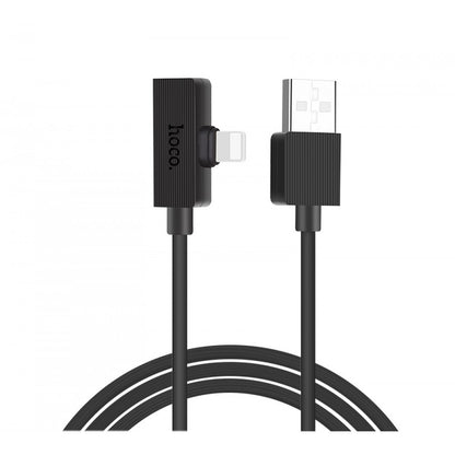 USB A To Dual Lightning Cable (1.2m) — Hoco LS9 Brilliant Black