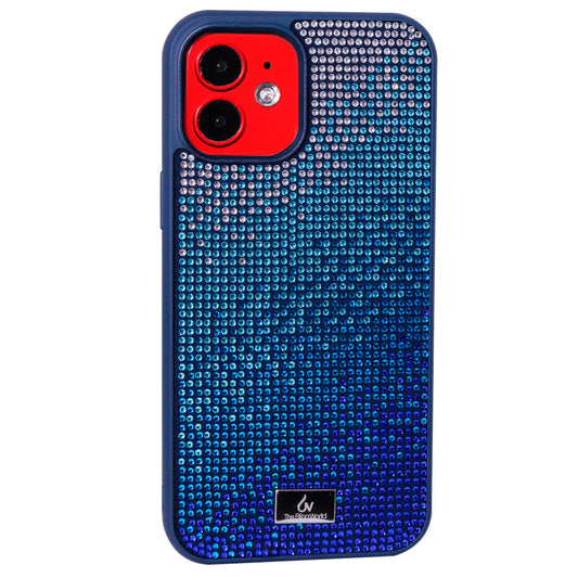 Чехол Bling World Luxury Rainbow Diamond (TPU) для iPhone 12 Mini 5.4" — Navy