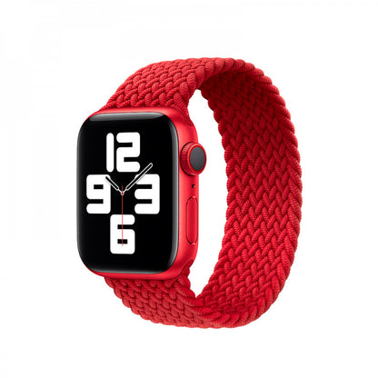 Ремінець Braided Solo Loop (L) — Apple Watch 42 mm | 44 mm | 45 mm | 49 mm — Red